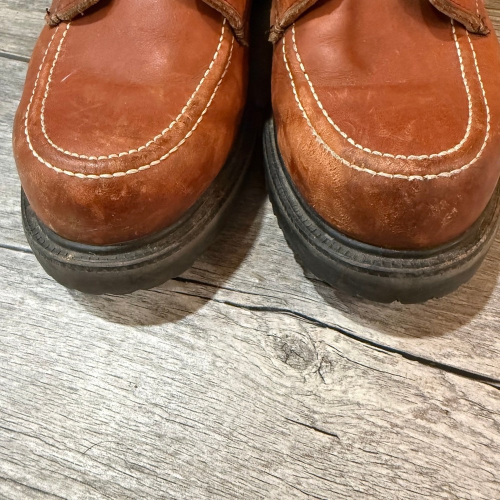 Vintage 80s Red Wing 1614 Supersole Moc Toe Work Boots USA Men 6.5 D Runs Small - Picture 2 of 10
